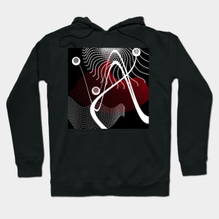 abstract 3d modern geometric digital art Hoodie